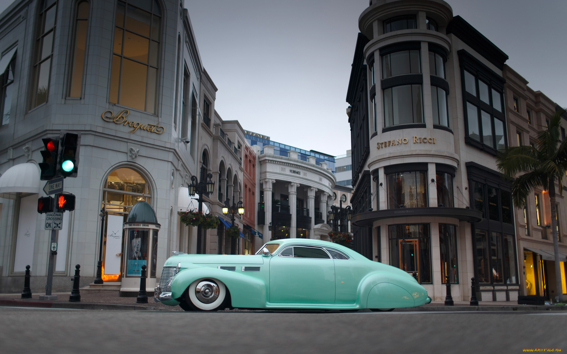 , custom classic car, blue, car, classic